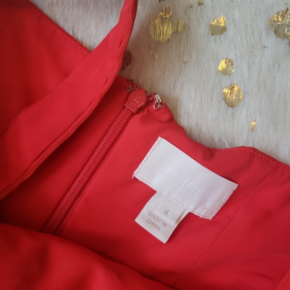 EUC J. Crew 4 Silk Chiffon Silk Party Dress - Picture 6 of 6